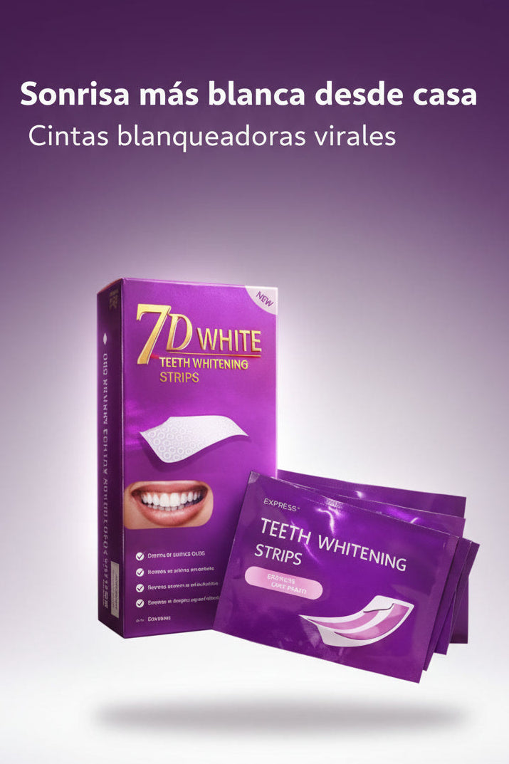 CINTAS BLANQUEADORAS DENTALES 7D WHITE